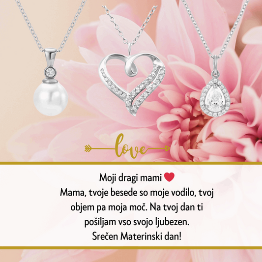 Najlepše misli za materinski dan darilo za mamo posvetilo personalizirano unikaten nakit