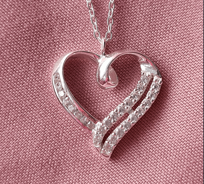 Darilo za valentinovo po meri - verižica srce ali perla s personaliziranim posvetilom za ženo, soprogo, punco